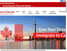 Tablet Screenshot of connectcanada.com